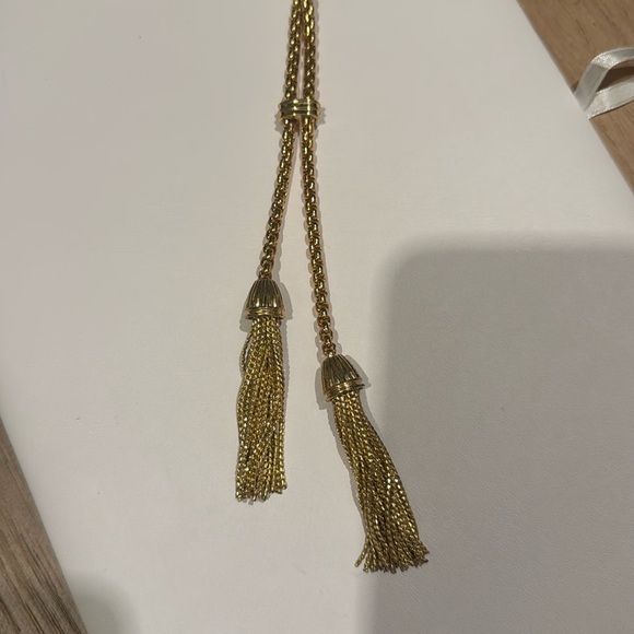 J. Crew Gold Tassel Necklace - Picture 4 of 7